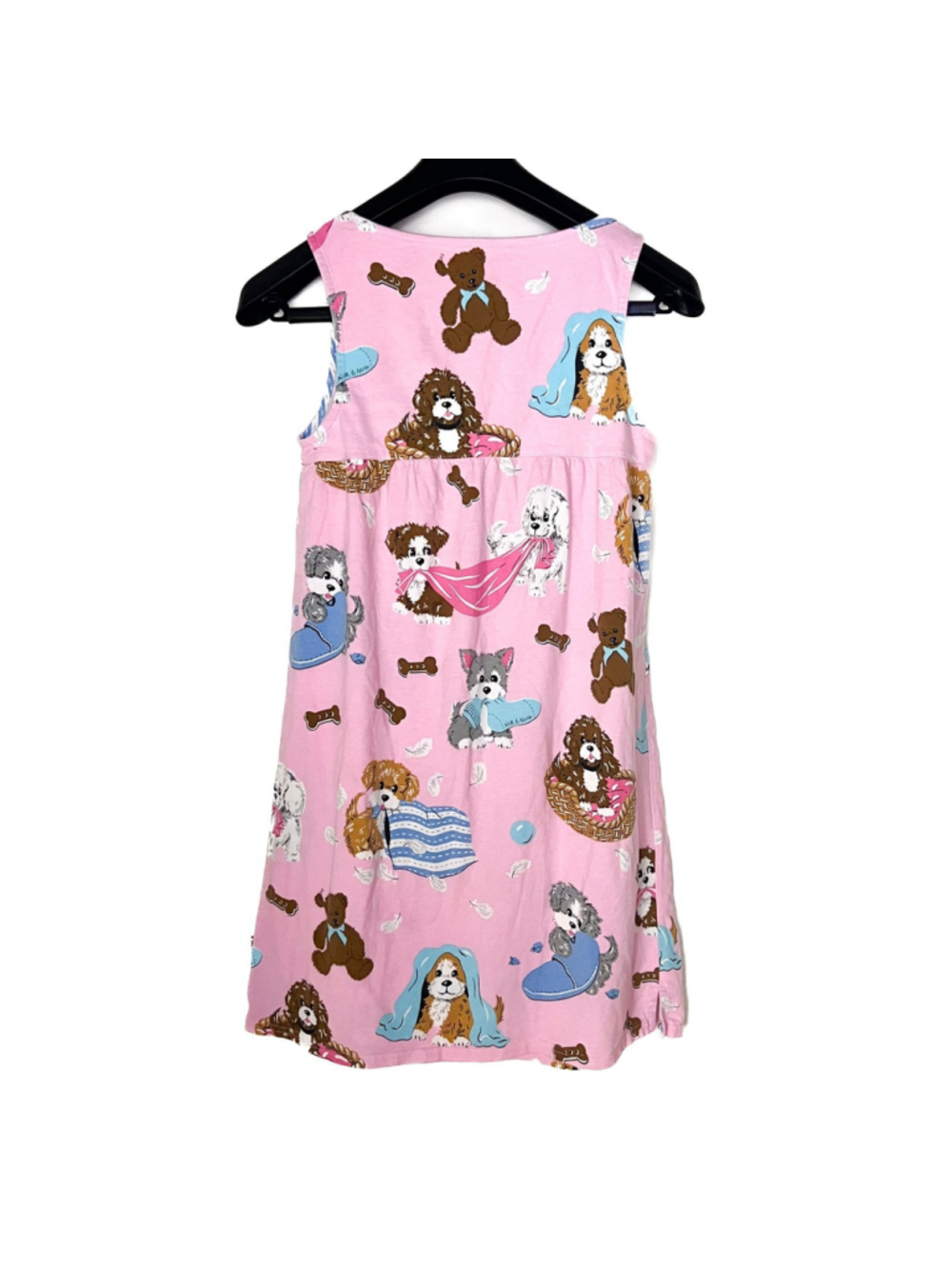 Nick & Nora Women's Pink Nightgown Sz S Puppy Dog Print Sleepwear Nightgown - Picture 2 of 9